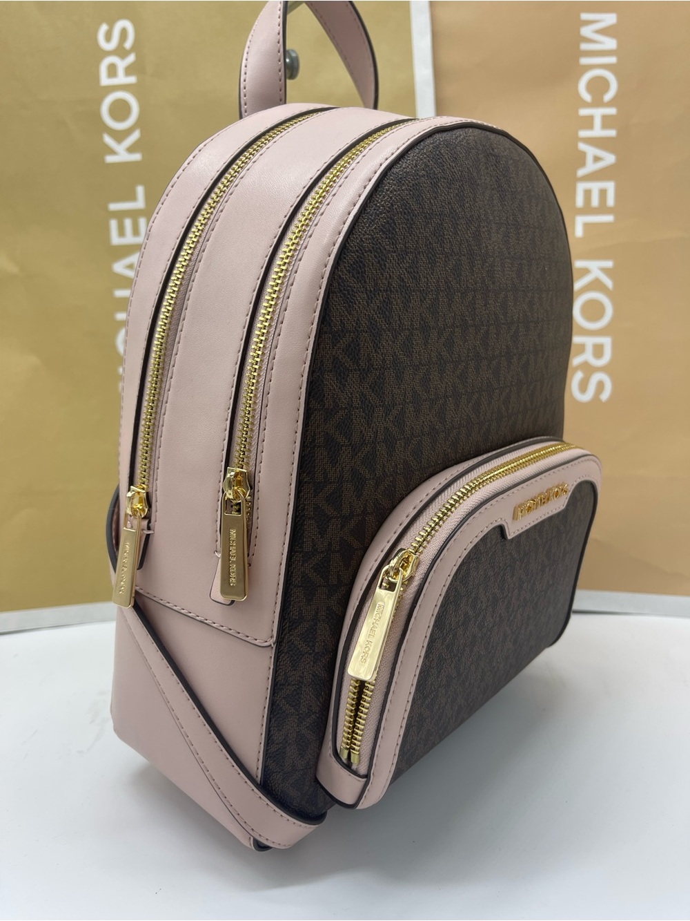 Michael Kors Jaycee Medium Zip Pocket Logo Backpack
Powder Blush 
NWT - Picture 15 of 16